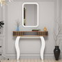 Hanah Home Damla - Aparador Blanco con Espejo